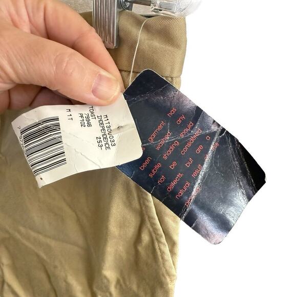 Vtg Y2k Rare Ralph By Ralph Lauren Plaid Label Tan Khaki Shorts Chinos Sz 8 - Picture 3 of 13